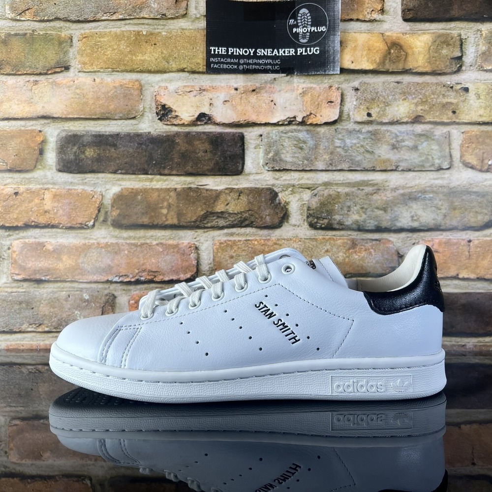 Women 7 / Mens 6 - adidas Originals Stan Smith Lux Crystal White Off White Black